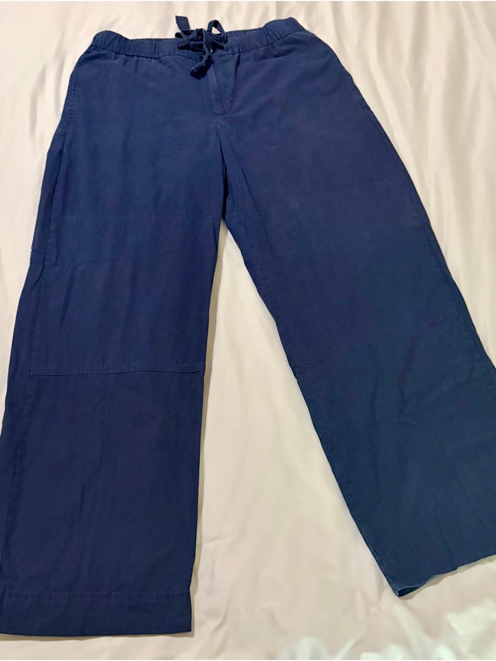 Banana Republic Navy Tie-Waist Casual Pants